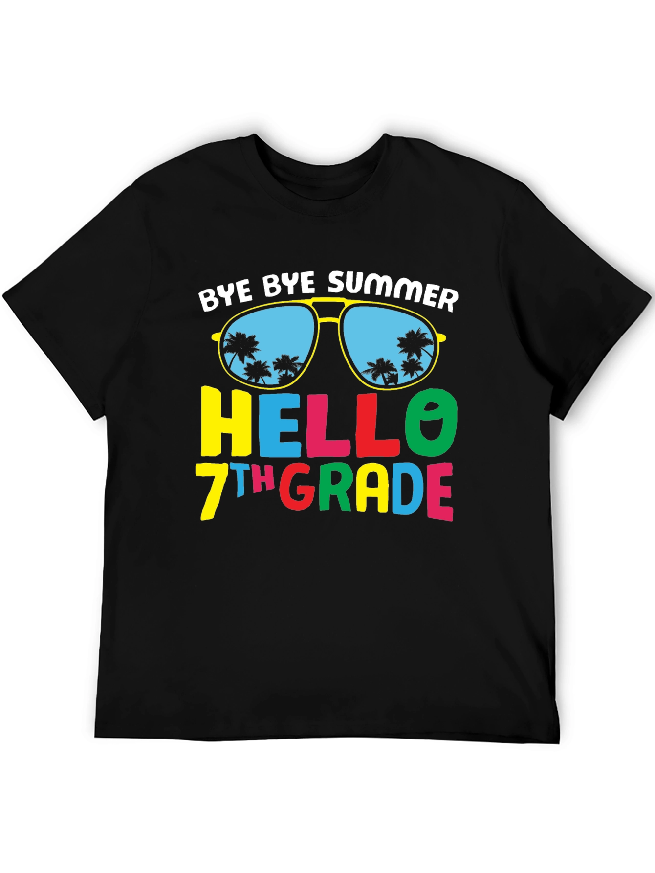 Bye Bye Summer Hello 7th Grade T-Shirt