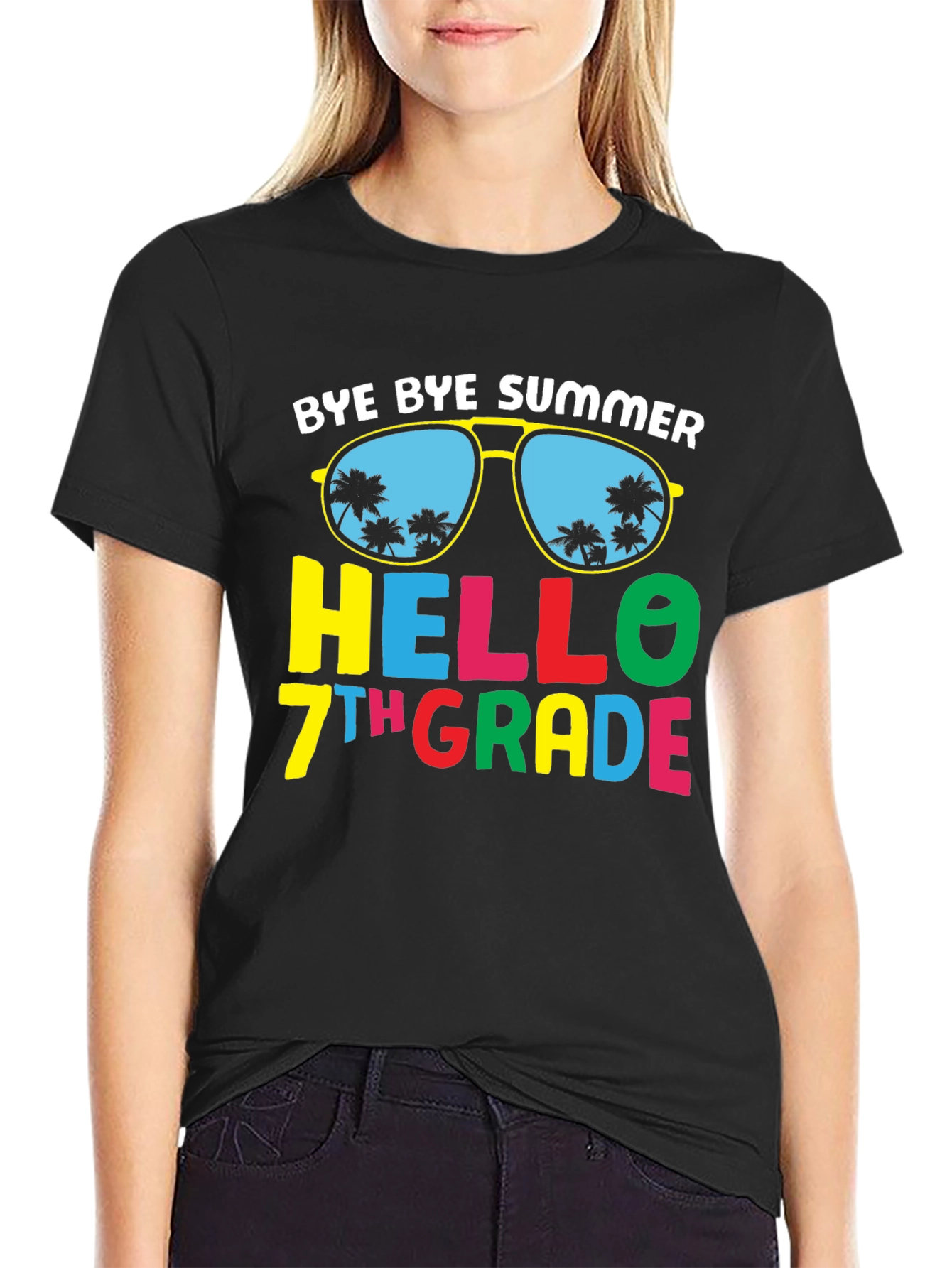 Bye Bye Summer Hello 7th Grade T-Shirt