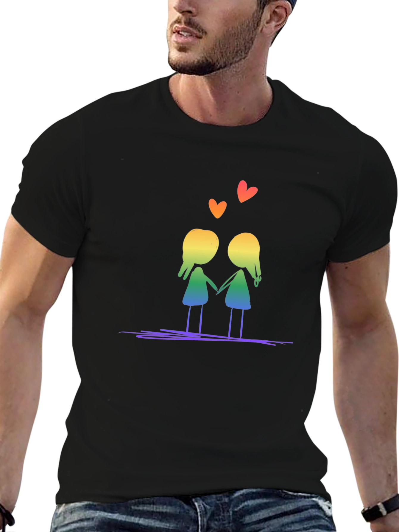 Rainbow Love Tee - Black Pride LGBTQ+ Shirt
