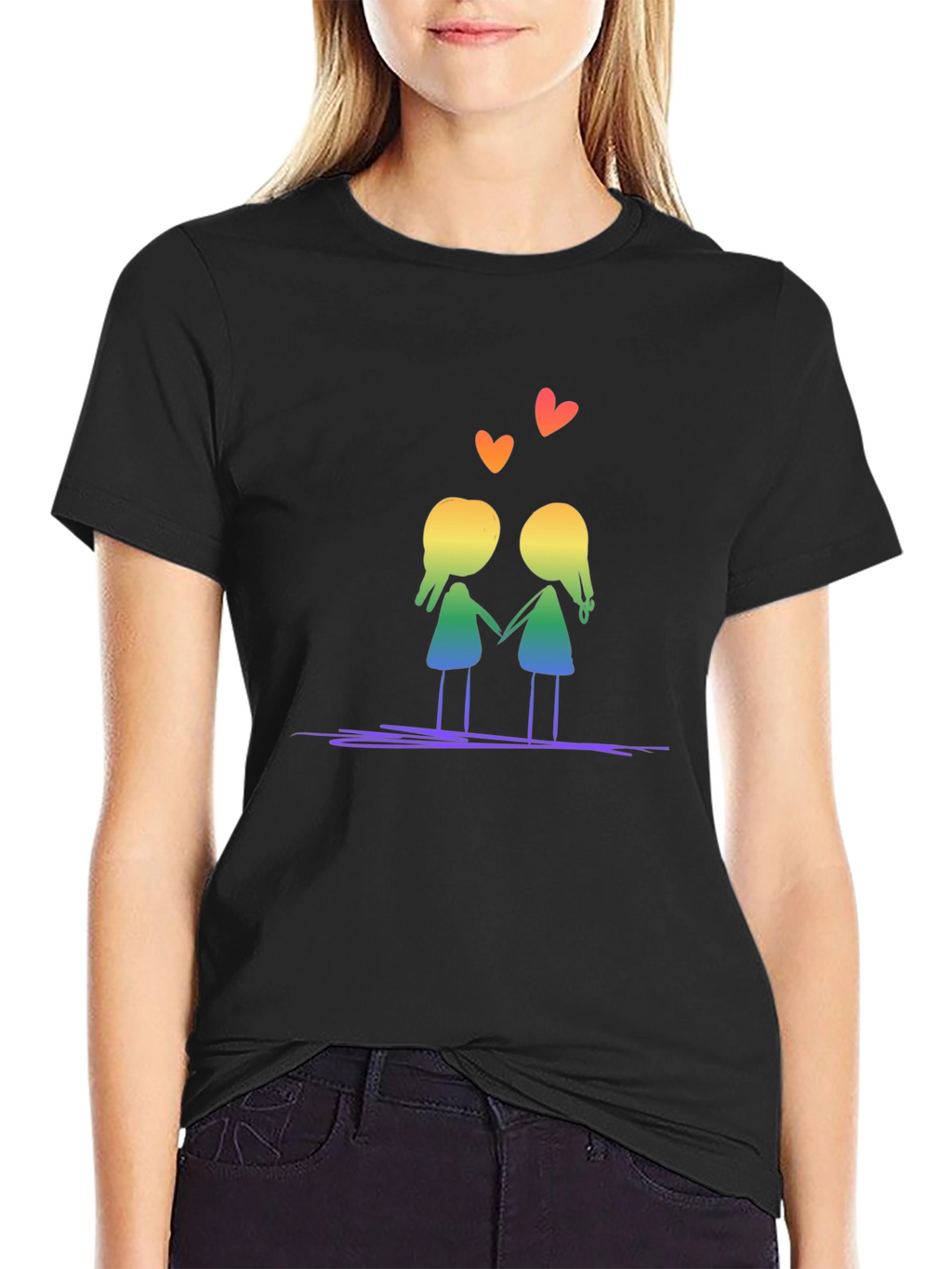 Rainbow Love Tee - Black Pride LGBTQ+ Shirt