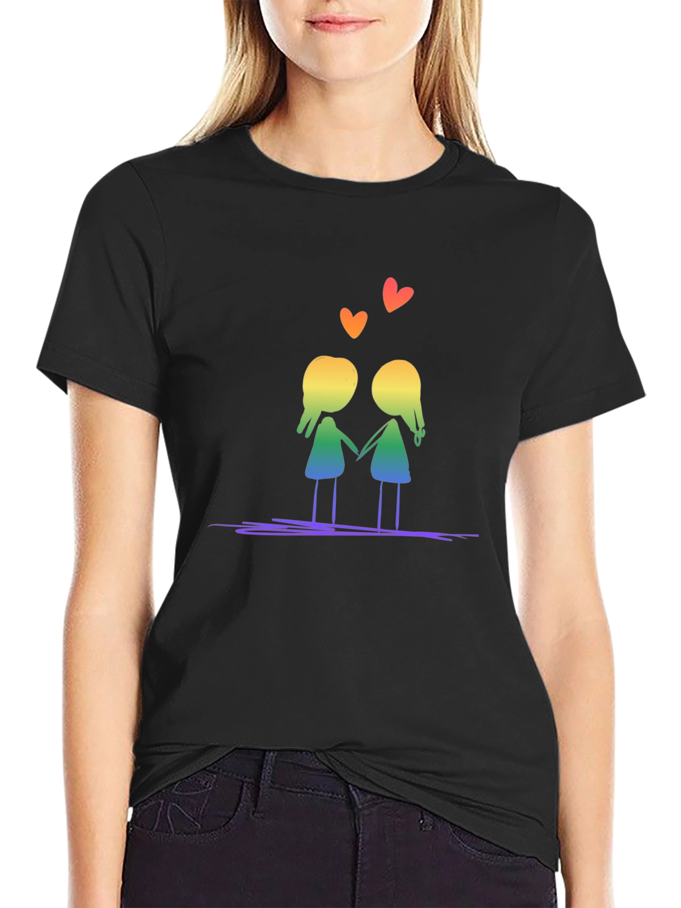 Rainbow Love Tee - Black Pride LGBTQ+ Shirt