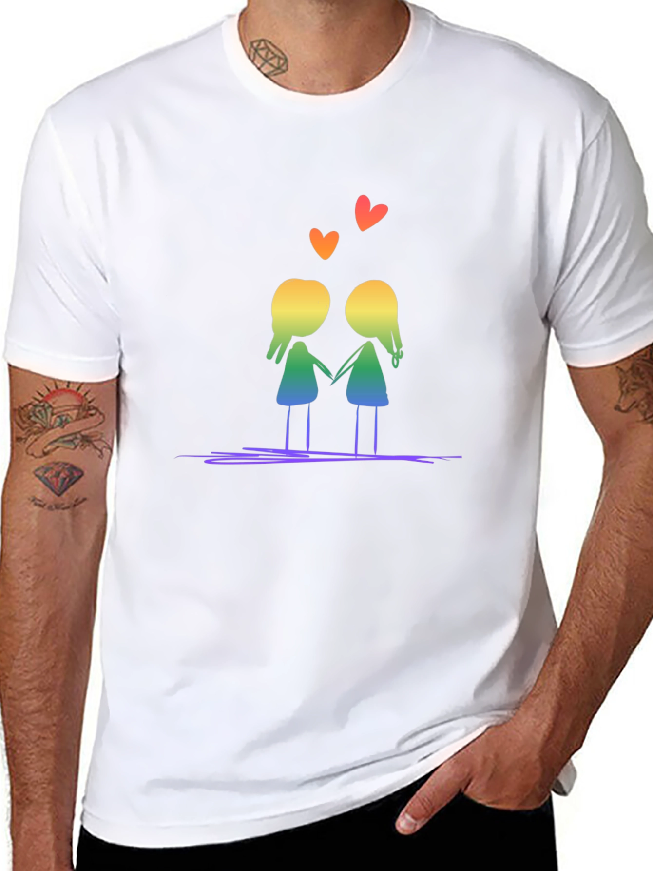 Rainbow Love Tee - Black Pride LGBTQ+ Shirt
