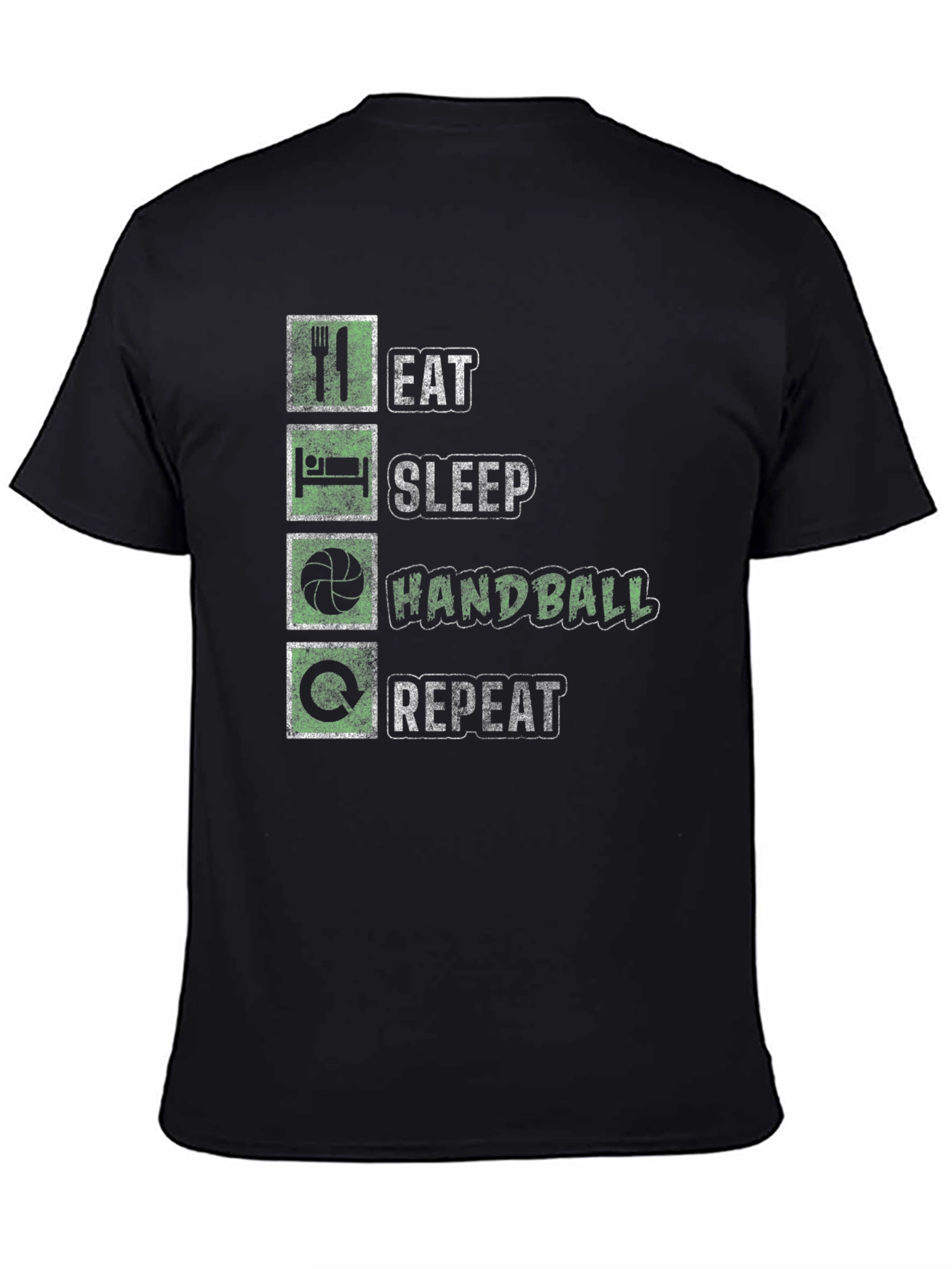 Eat Sleep Handball Repeat Graphic Tee