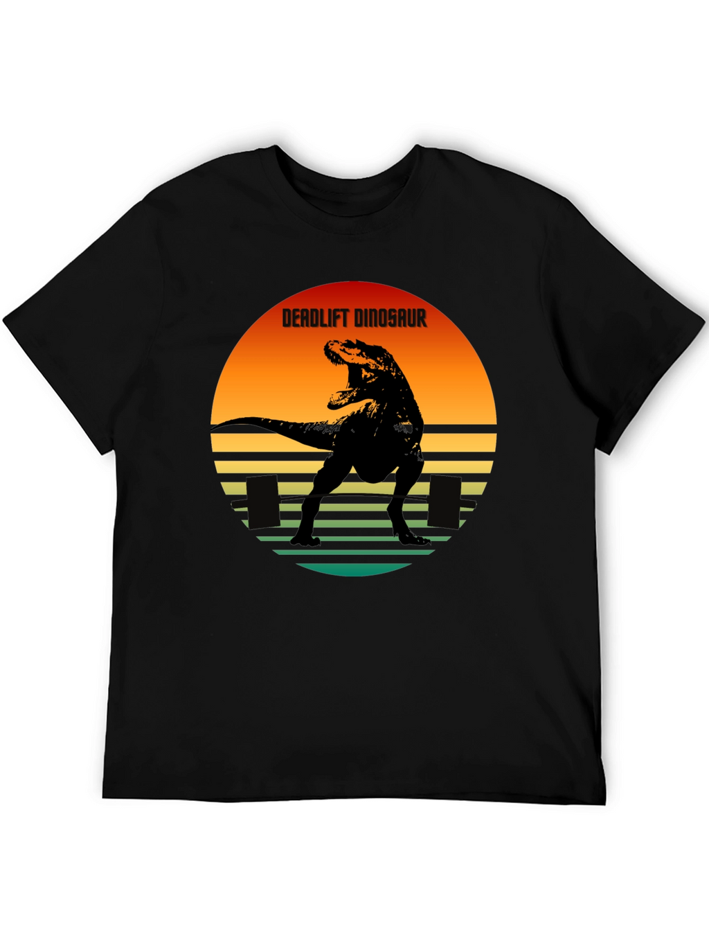 Deadlift Dinosaur Graphic Tee - Black