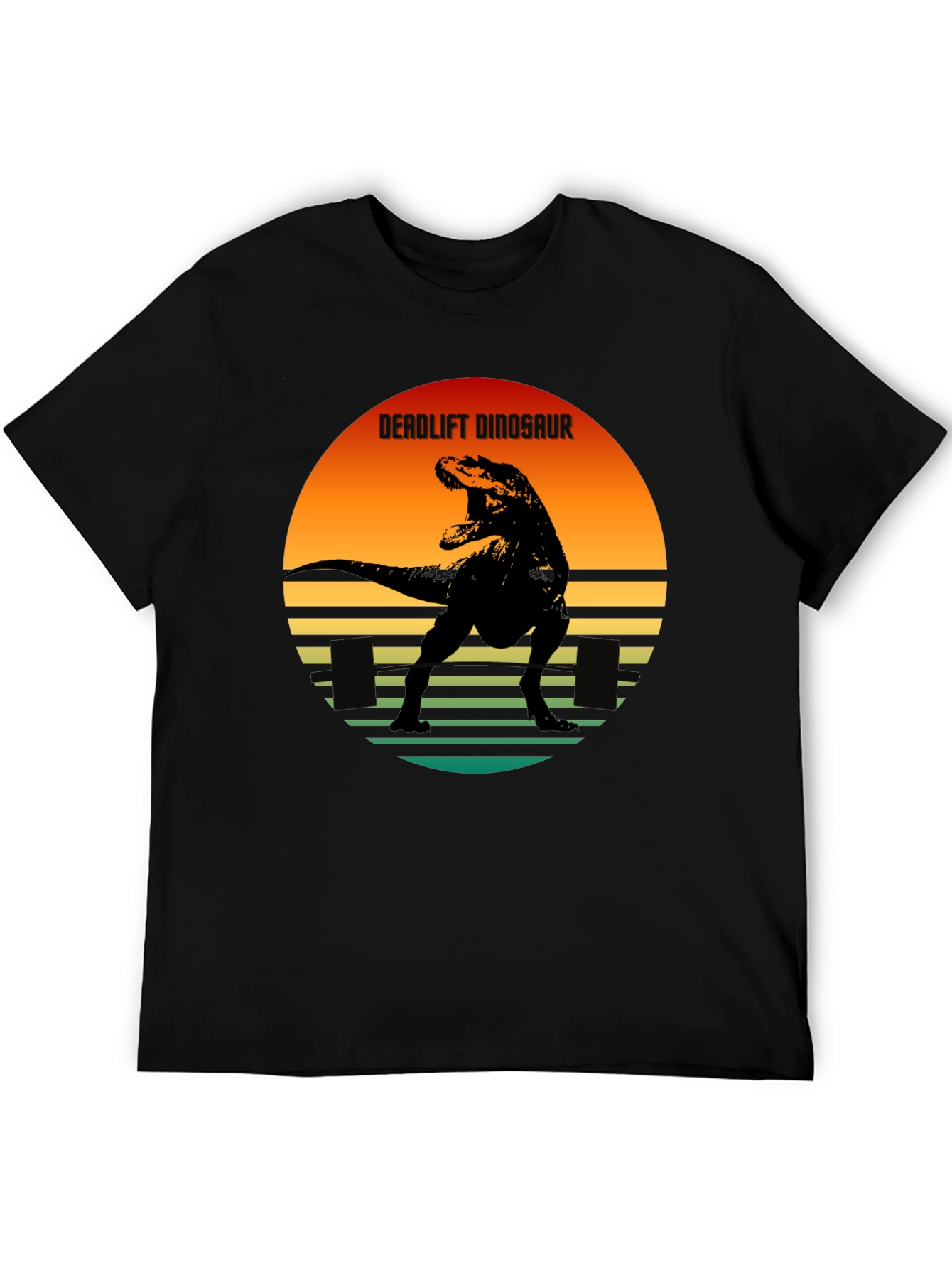 Deadlift Dinosaur Graphic Tee - Black