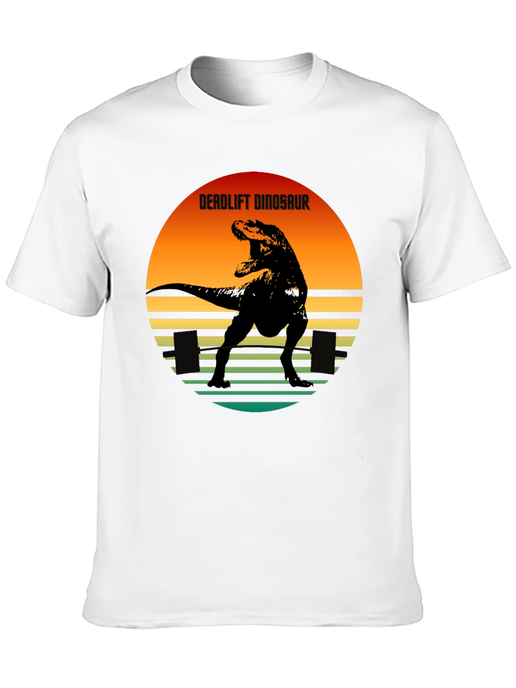 Deadlift Dinosaur Graphic Tee - Black