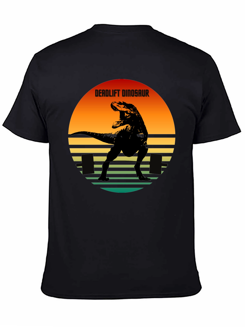 Deadlift Dinosaur Graphic Tee - Black