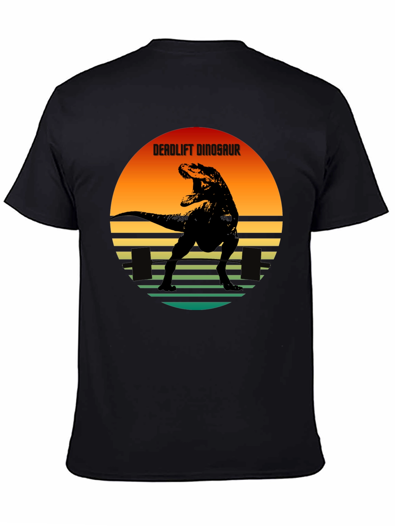 Deadlift Dinosaur Graphic Tee - Black
