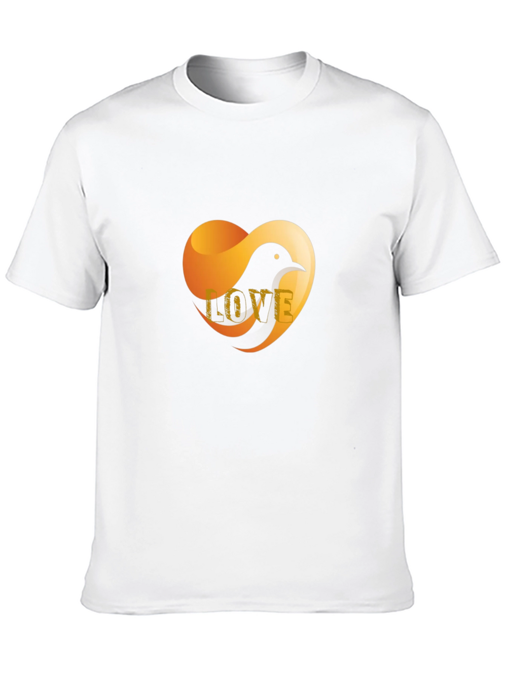Love Bird Graphic T-Shirt - Stylish Black Tee