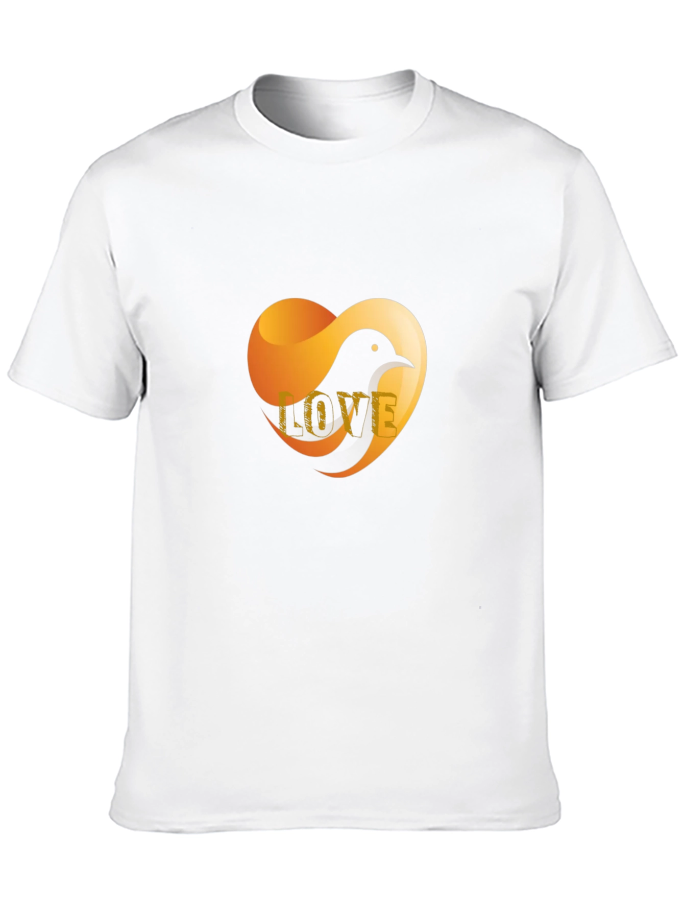 Love Bird Graphic T-Shirt - Stylish Black Tee