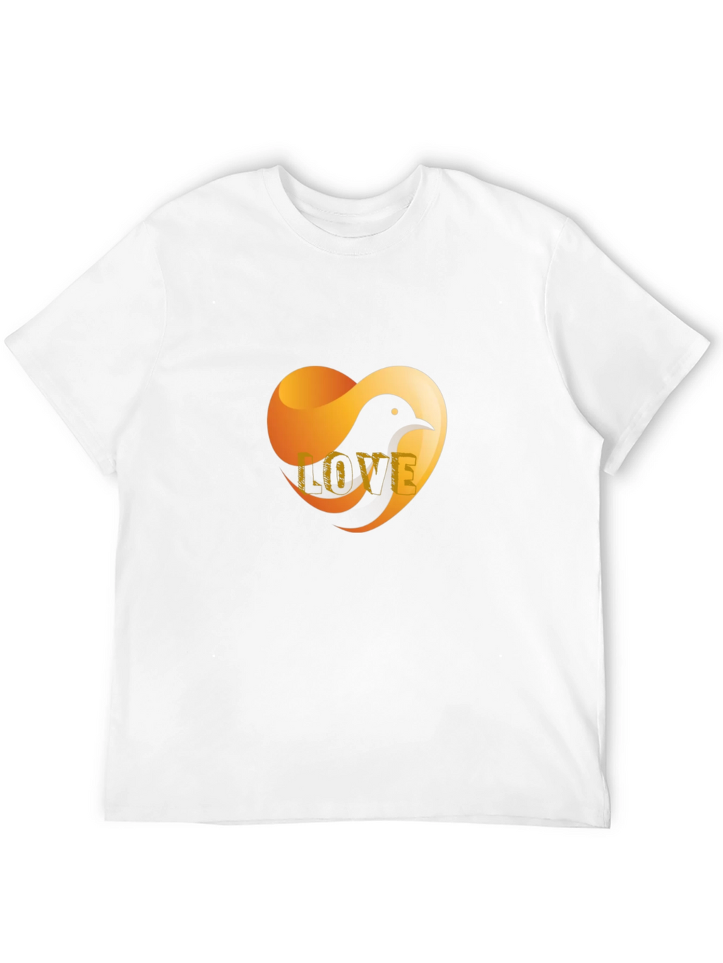 Love Bird Graphic T-Shirt - Stylish Black Tee