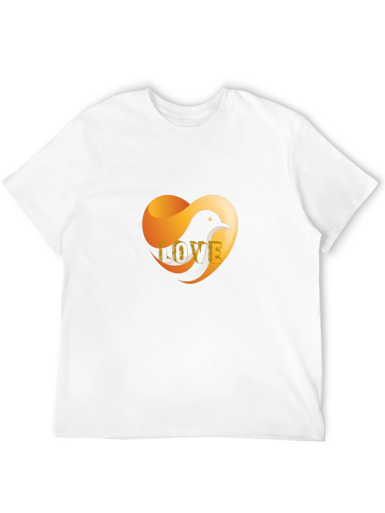 Love Bird Graphic T-Shirt - Stylish Black Tee
