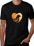 Love Bird Graphic T-Shirt - Stylish Black Tee