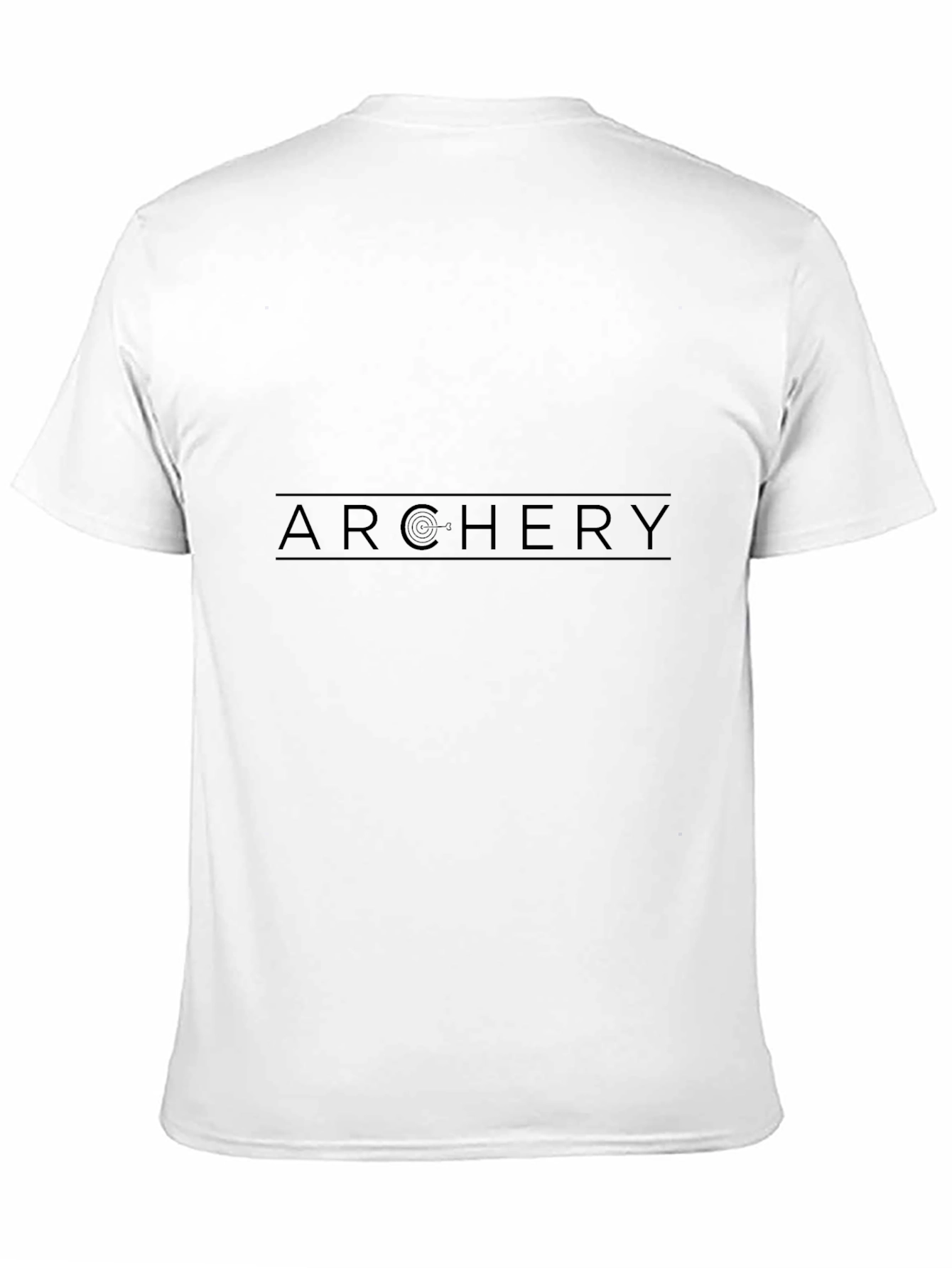 Archery Graphic Tee - Black Sporty Casual Style