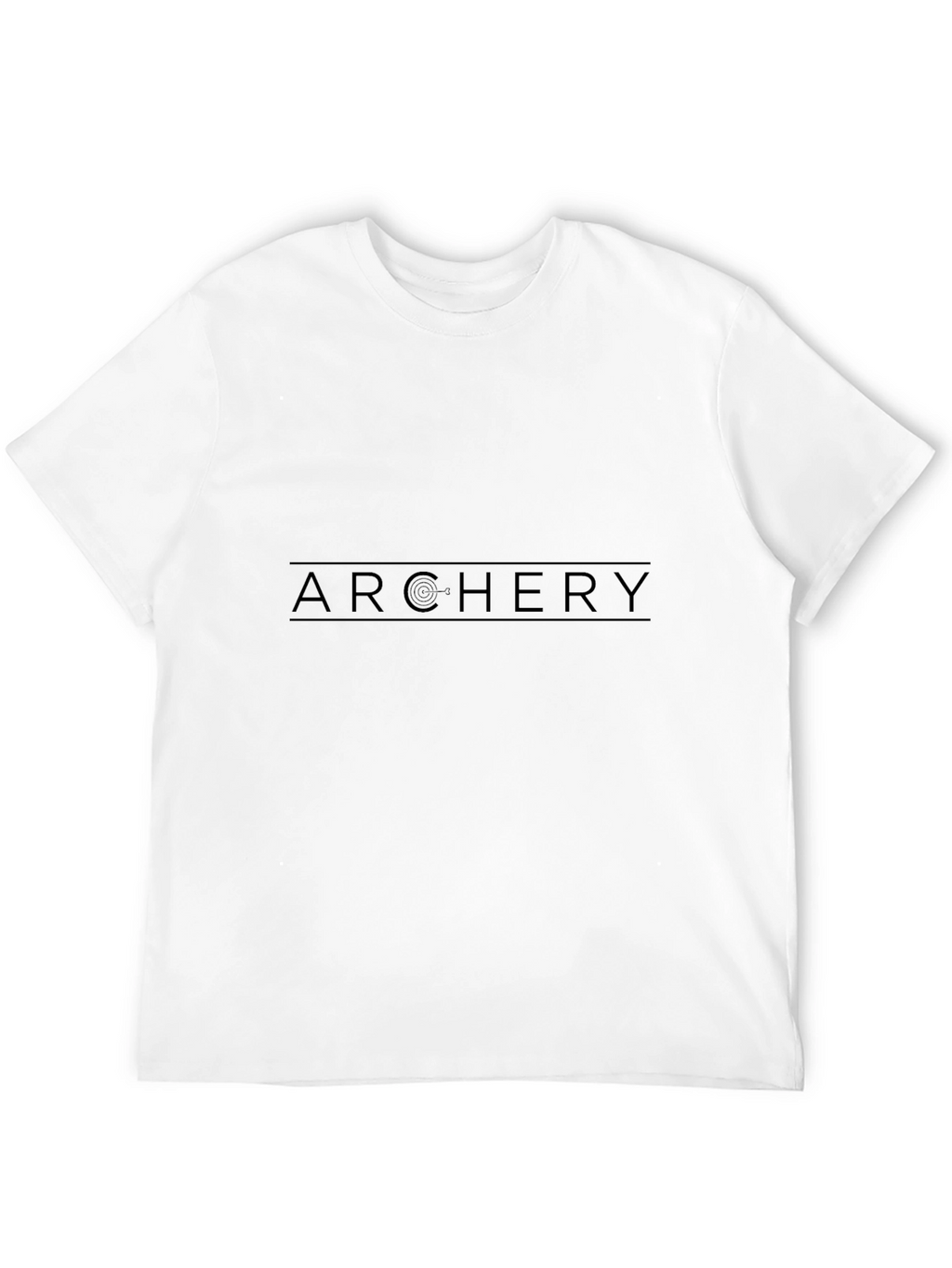 Archery Graphic Tee - Black Sporty Casual Style