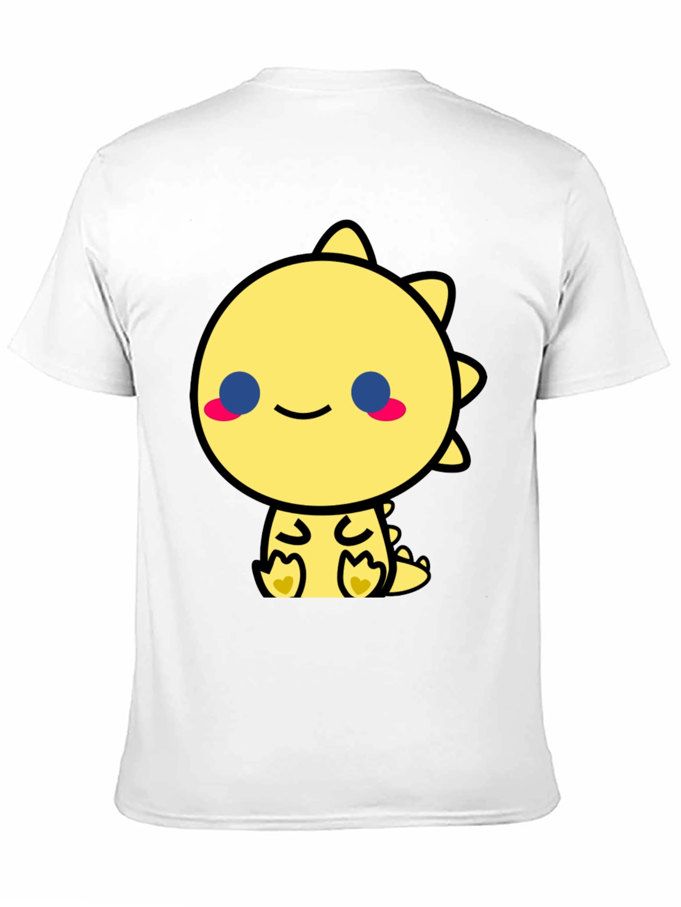 Cute Kawaii Dinosaur Graphic Tee - Black