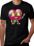 Rocking Heart Graphic Tee - Black