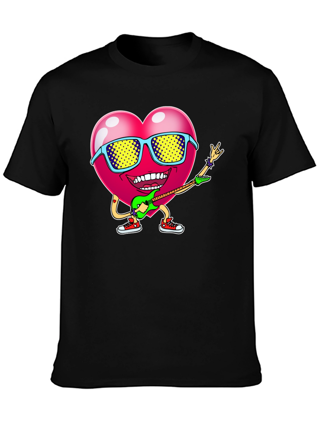 Rocking Heart Graphic Tee - Black