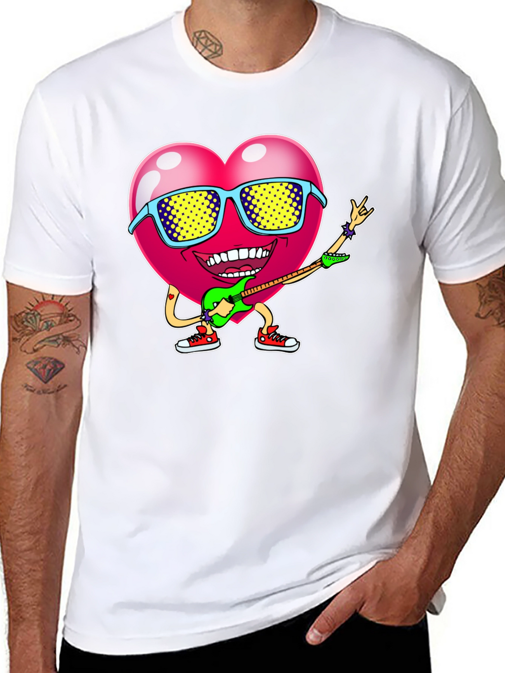 Rocking Heart Graphic Tee - Black