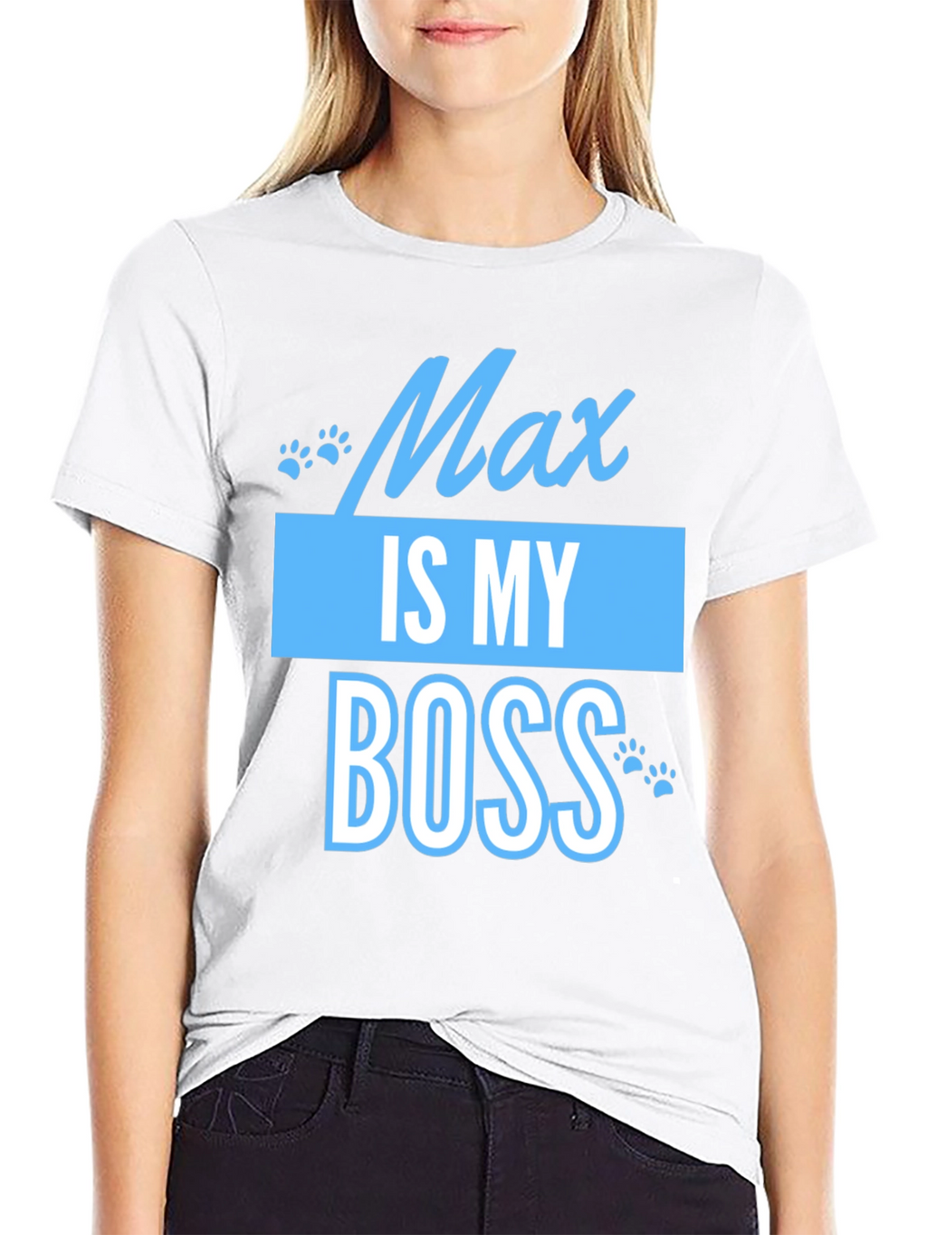 Max Is My Boss Funny Pet T-Shirt