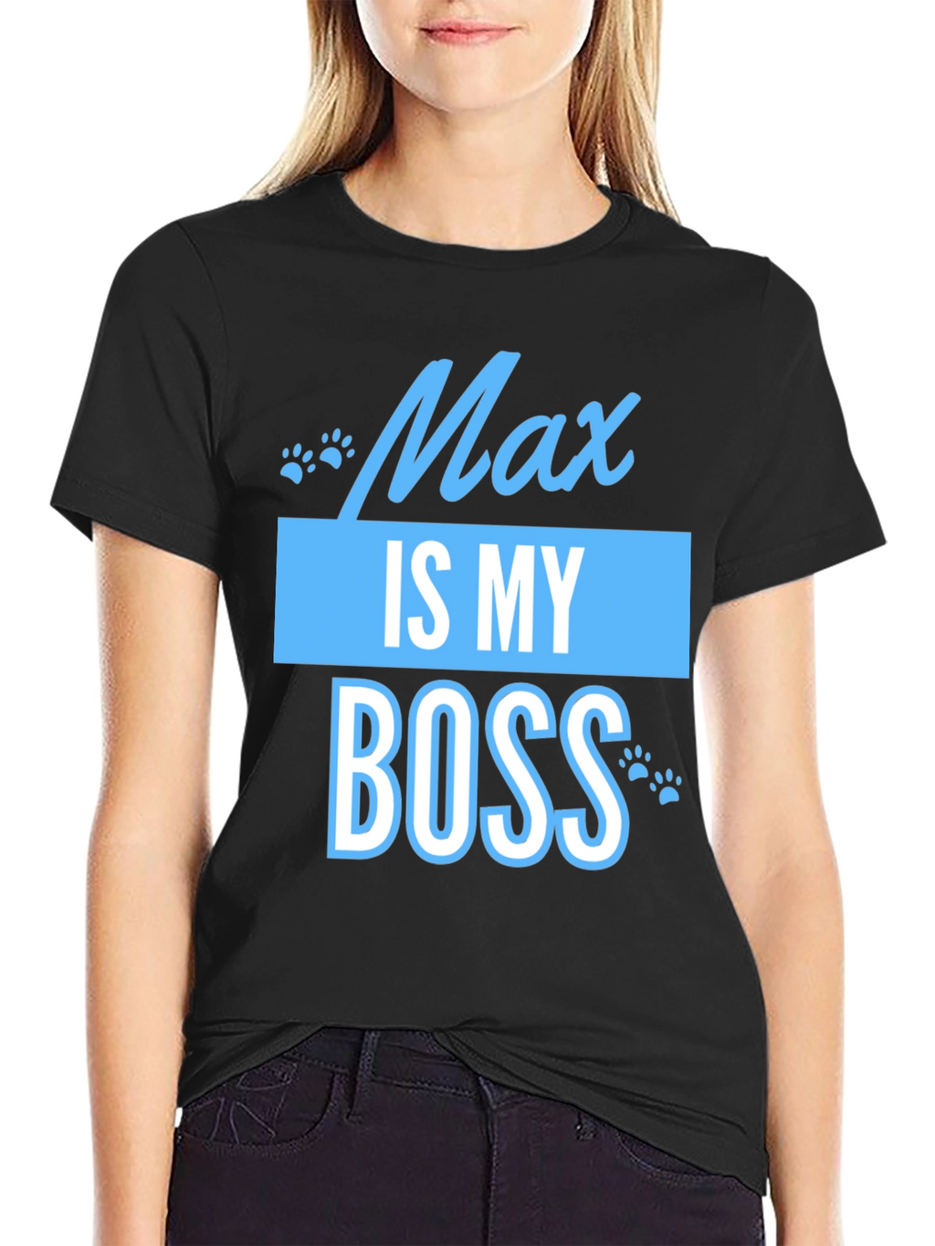 Max Is My Boss Funny Pet T-Shirt