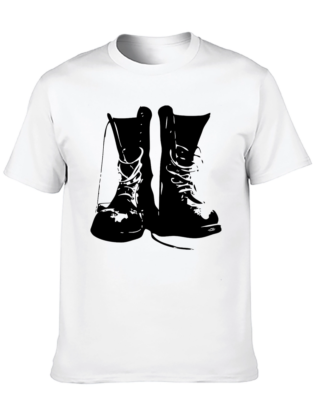 Combat Boots Graphic Tee - Black T-Shirt