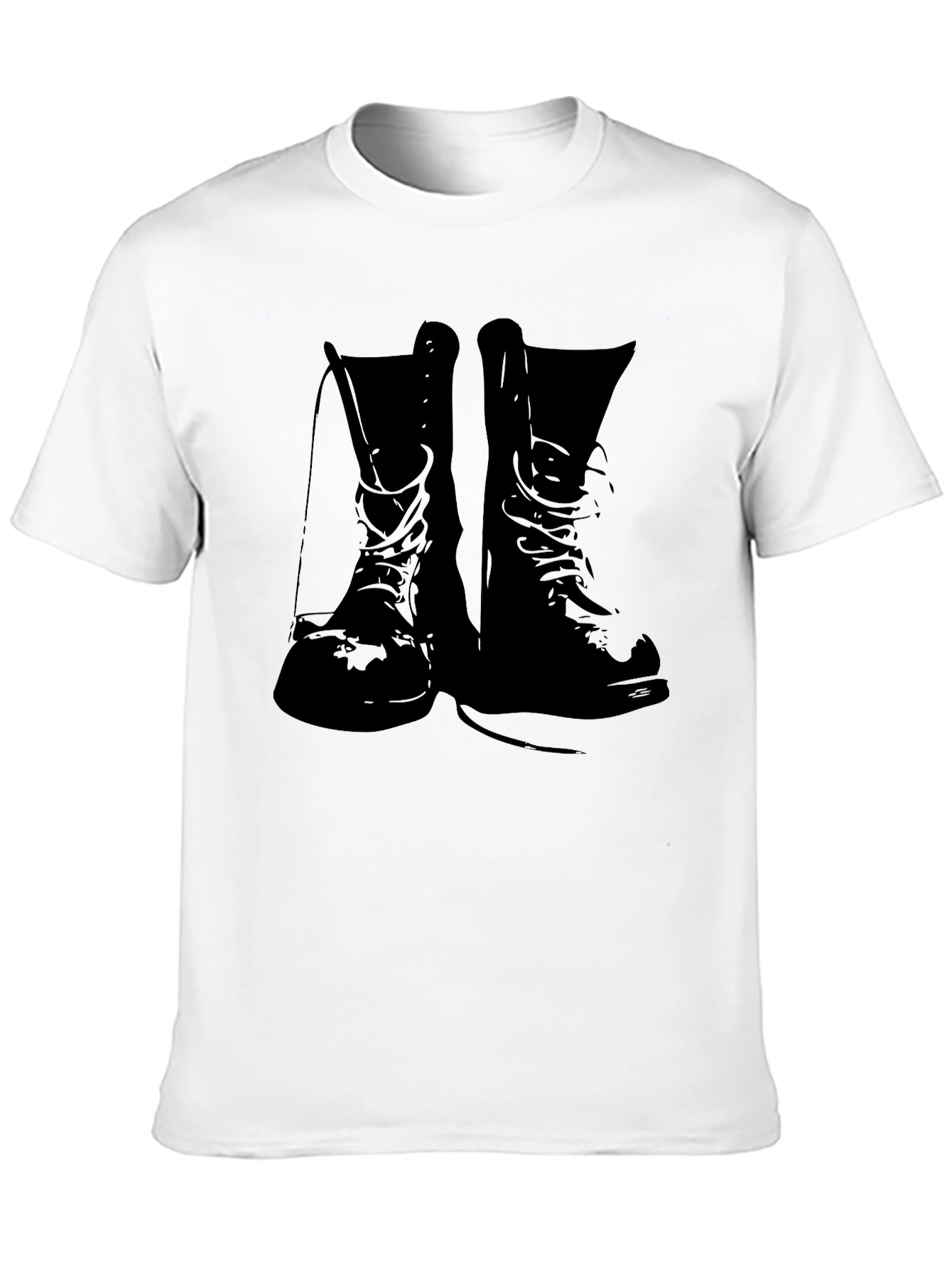 Combat Boots Graphic Tee - Black T-Shirt