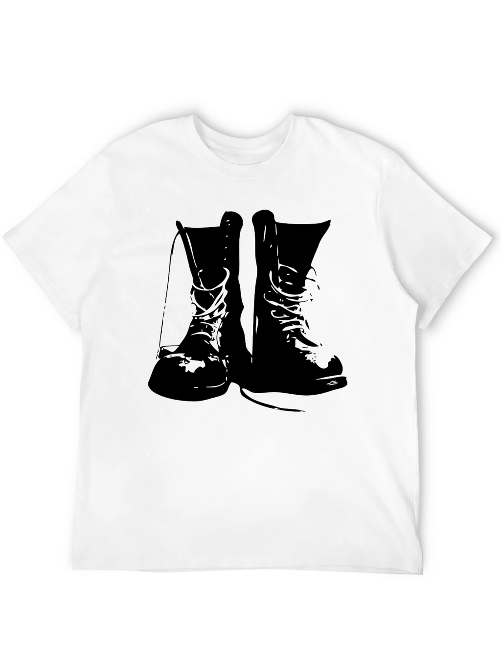 Combat Boots Graphic Tee - Black T-Shirt