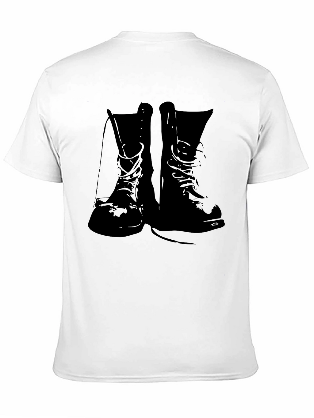 Combat Boots Graphic Tee - Black T-Shirt