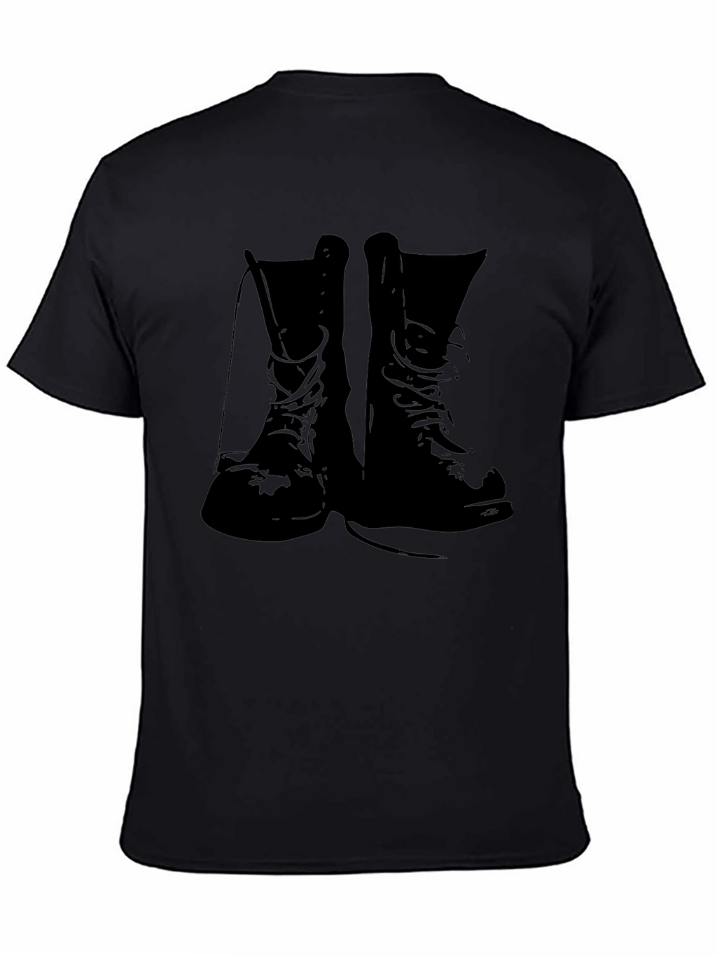 Combat Boots Graphic Tee - Black T-Shirt