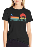 Retirement Plan Graphic T-Shirt