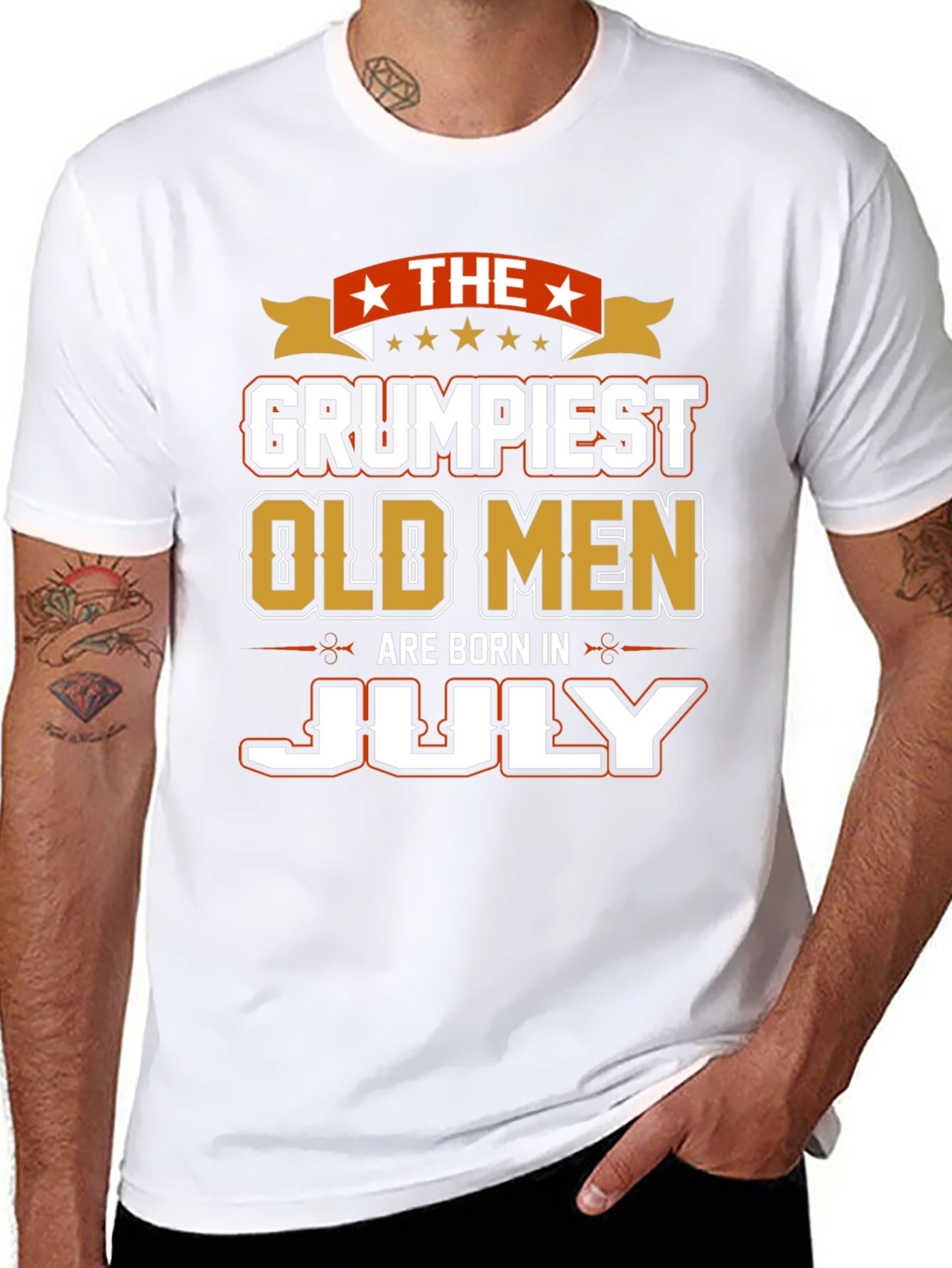 Grumpiest Old Men Born in July T-Shirt