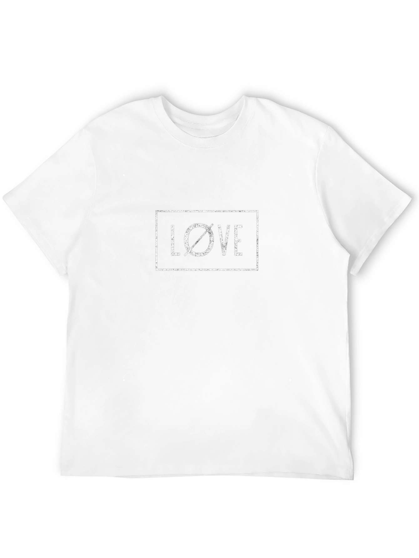 Black Graphic Tee - LOVE Square Design
