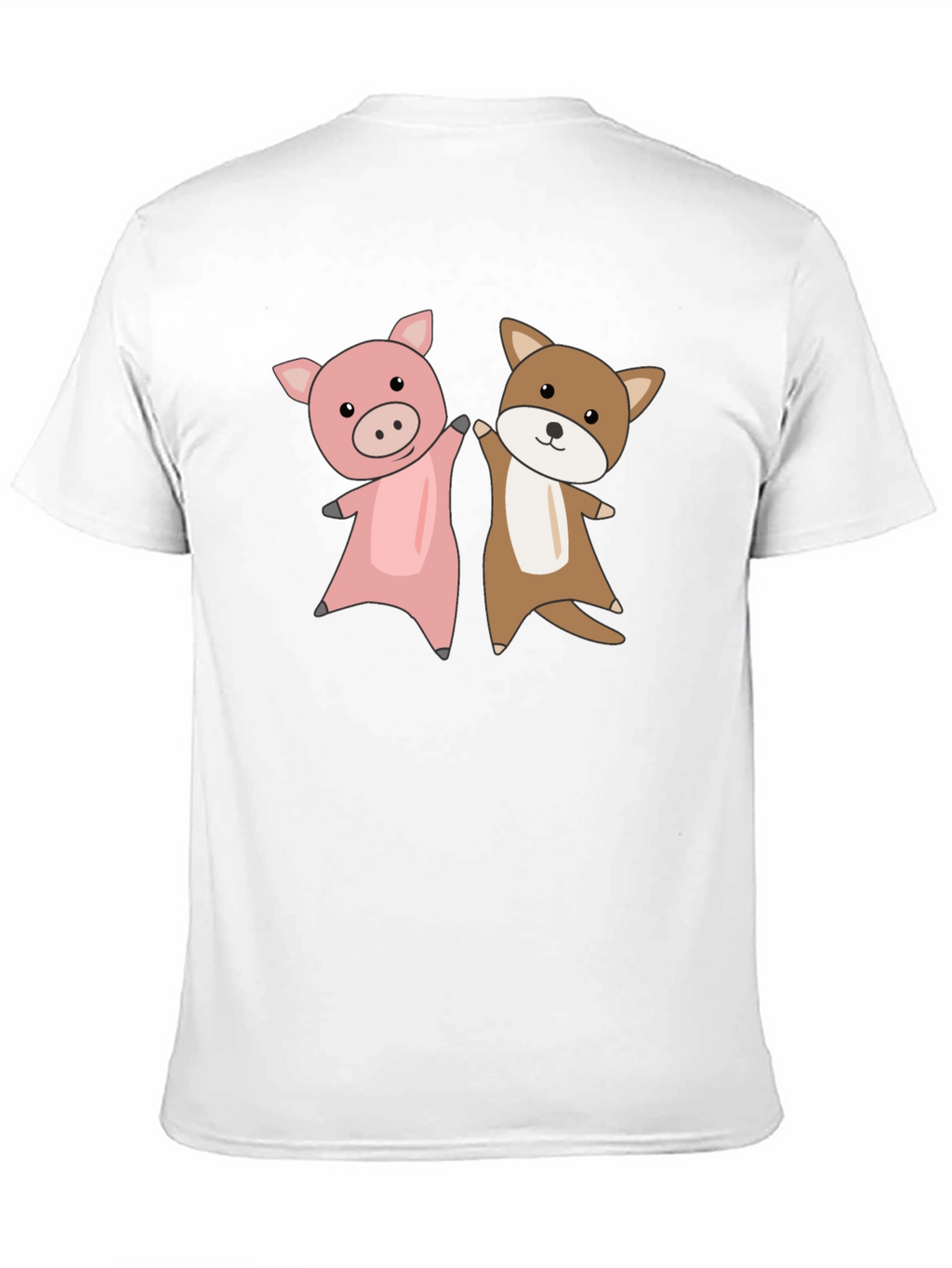 Pig and Dog Cartoon T-Shirt