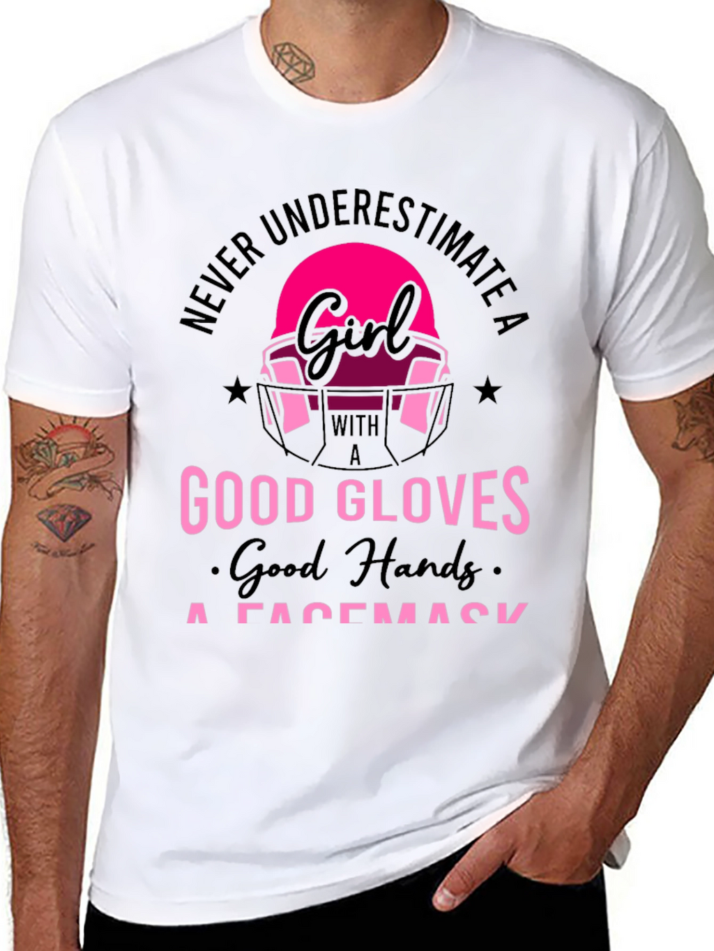 Girl Football Player T-Shirt