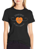 Fishing is My Cardio Graphic T-Shirt