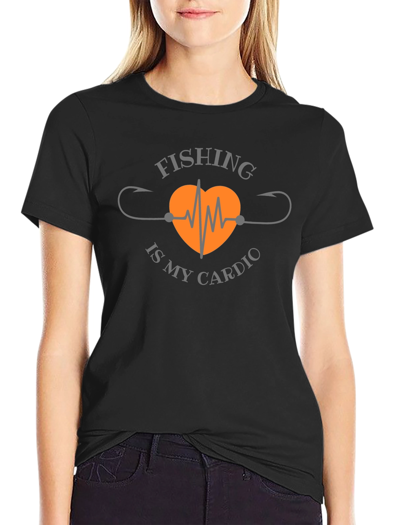 Fishing is My Cardio Graphic T-Shirt