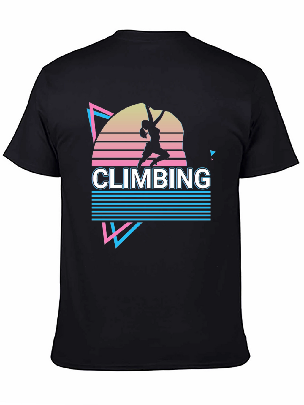 Retro Climbing T-Shirt - Black