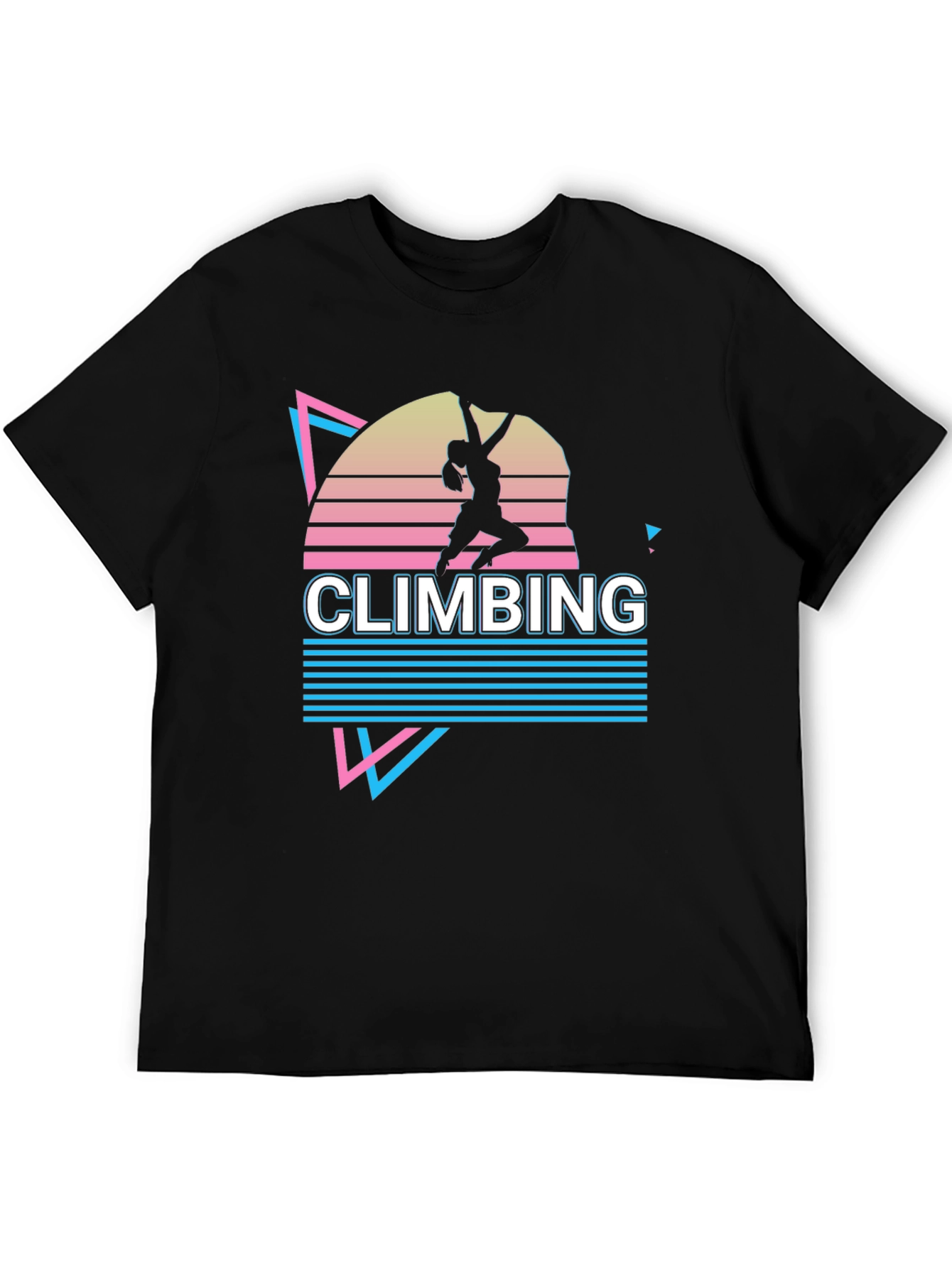 Retro Climbing T-Shirt - Black