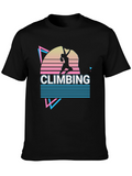 Retro Climbing T-Shirt - Black