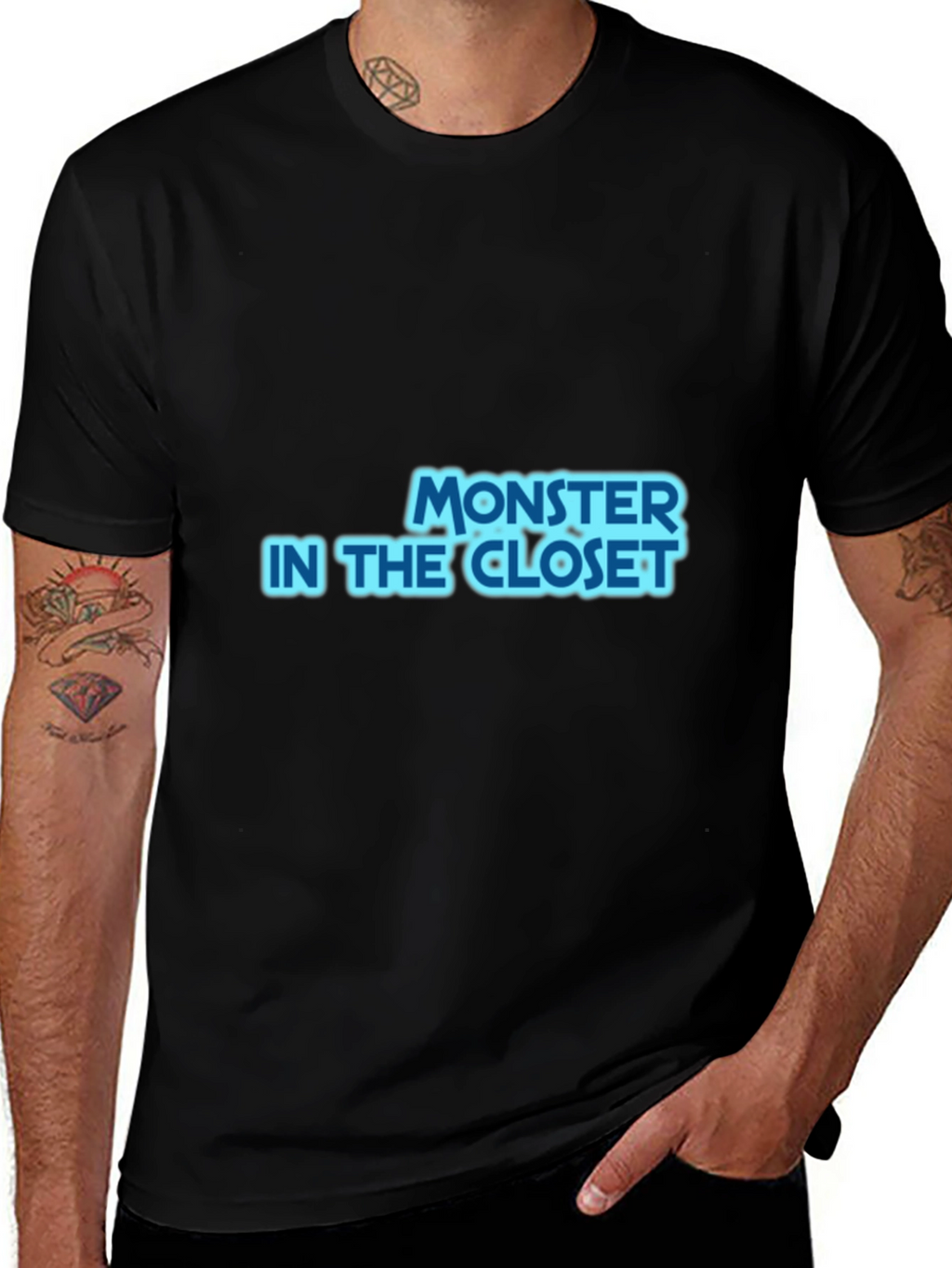 Monster in the Closet Black T-Shirt