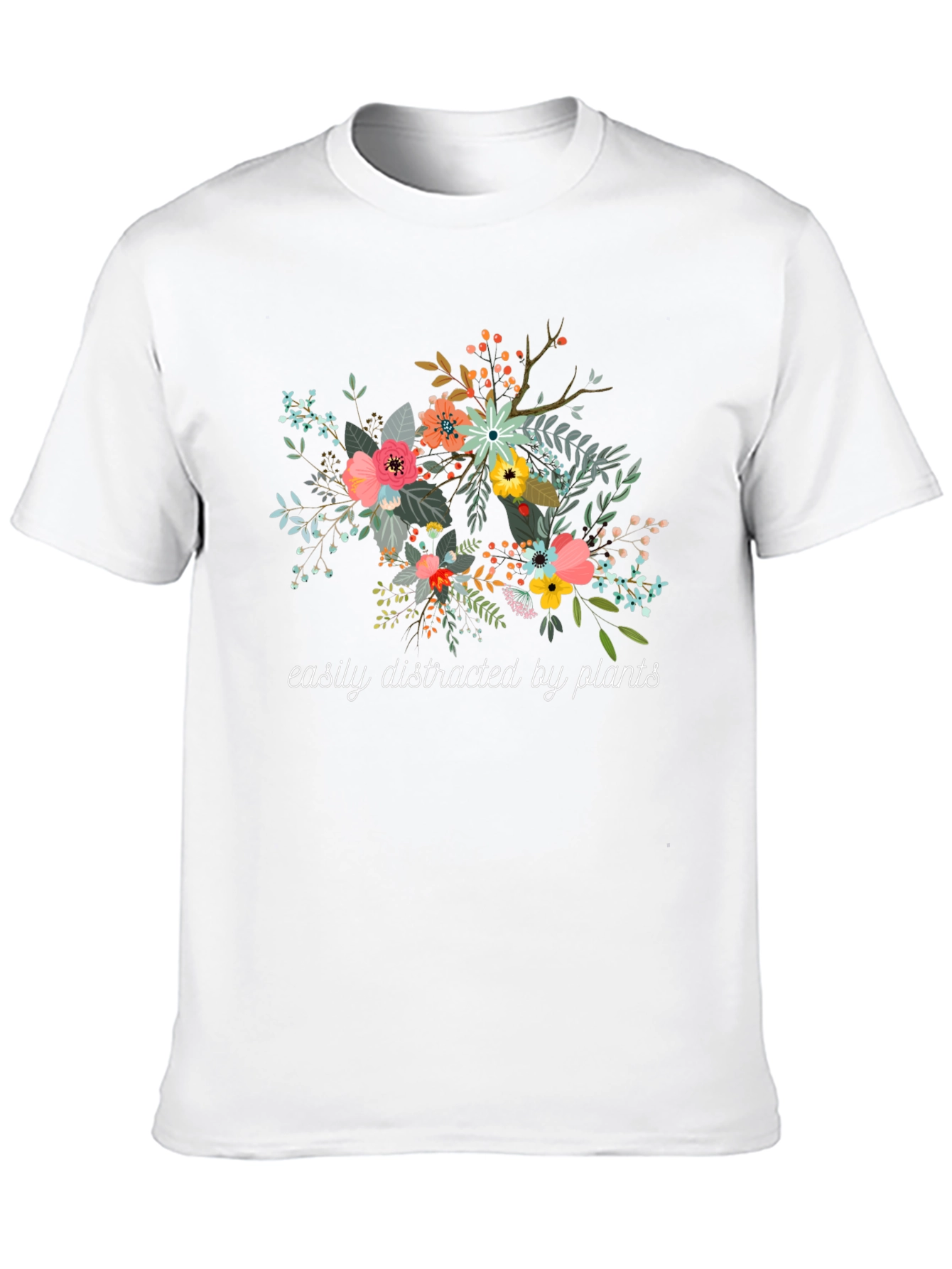 Easily Distracted by Plants Graphic T-Shirt