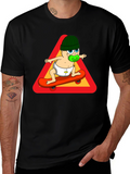 Baby on Skateboard T-Shirt - Black Cotton Tee