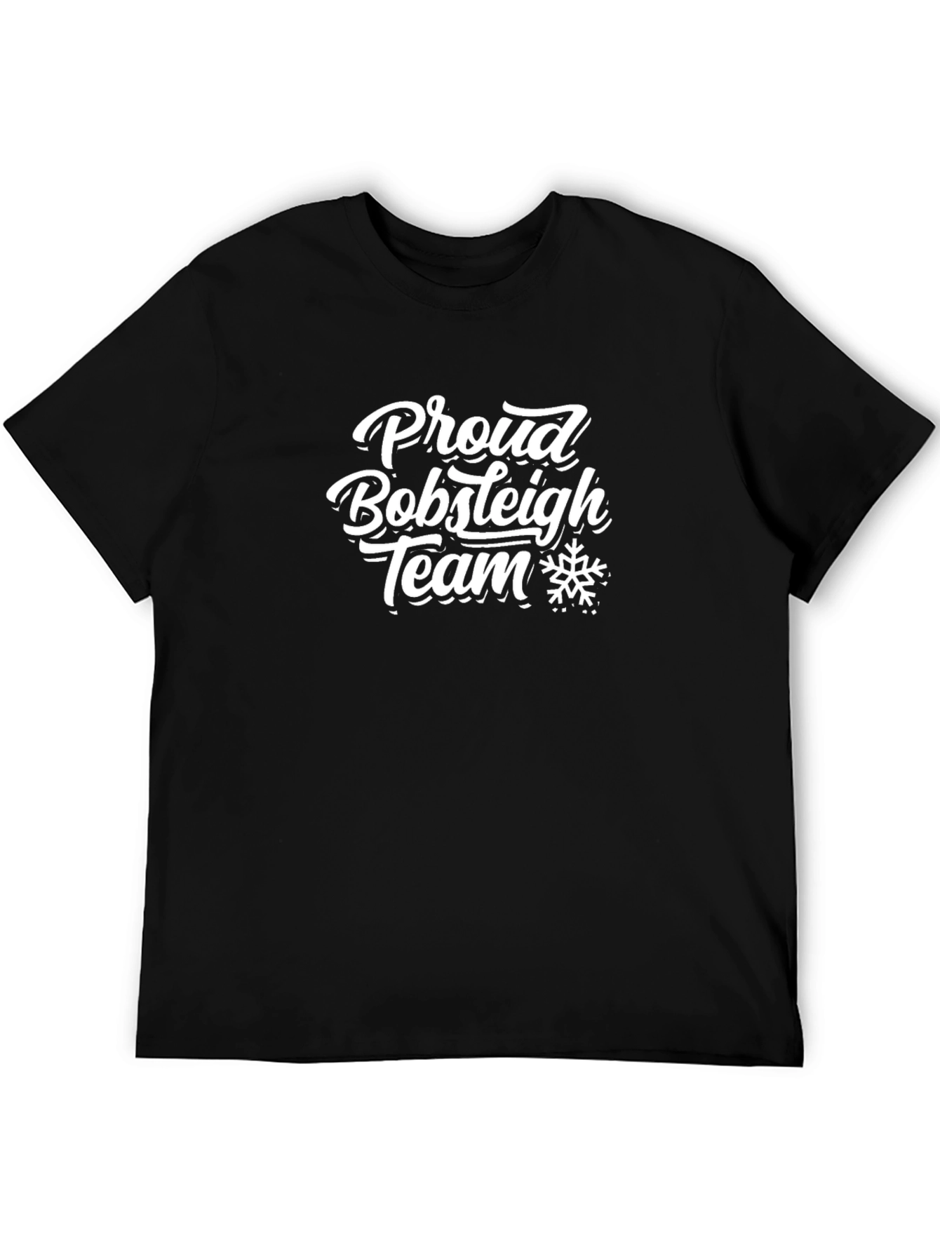 Proud Bobsleigh Team Graphic Tee - Black