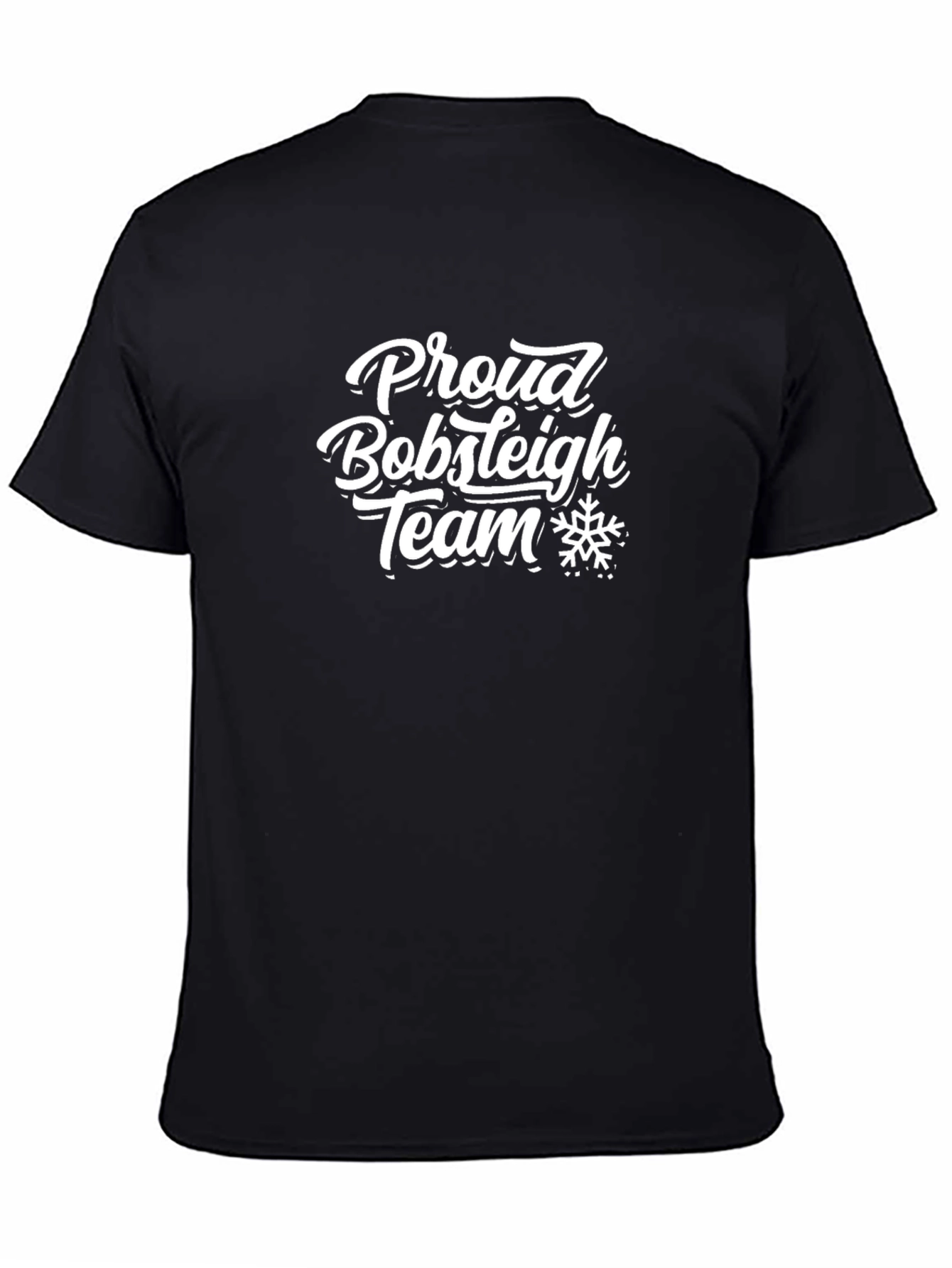 Proud Bobsleigh Team Graphic Tee - Black