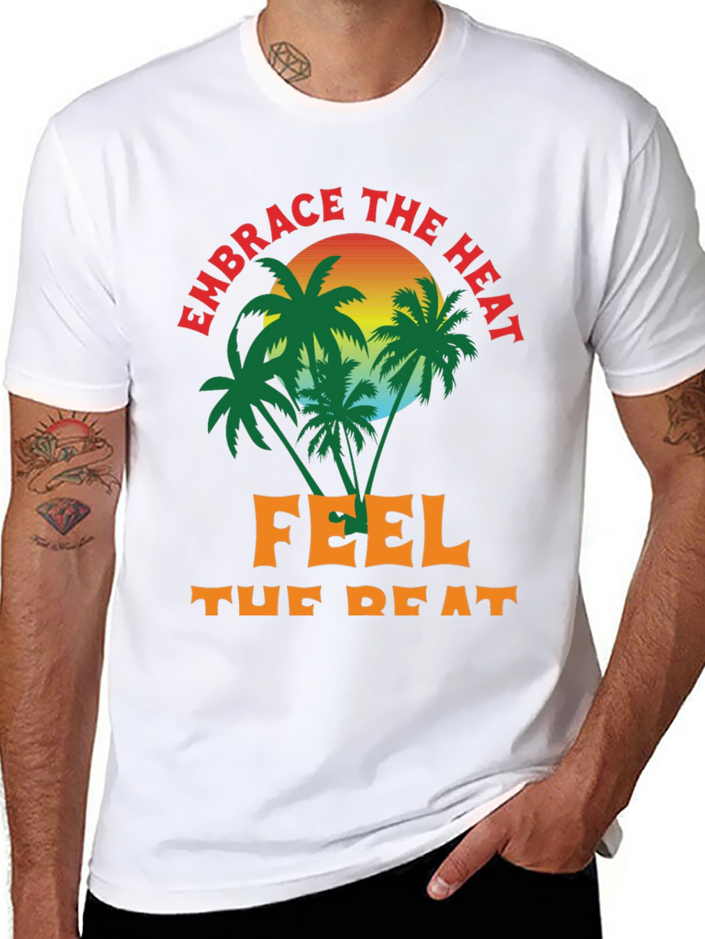 Embrace the Heat Graphic Tee - Summer Vibes