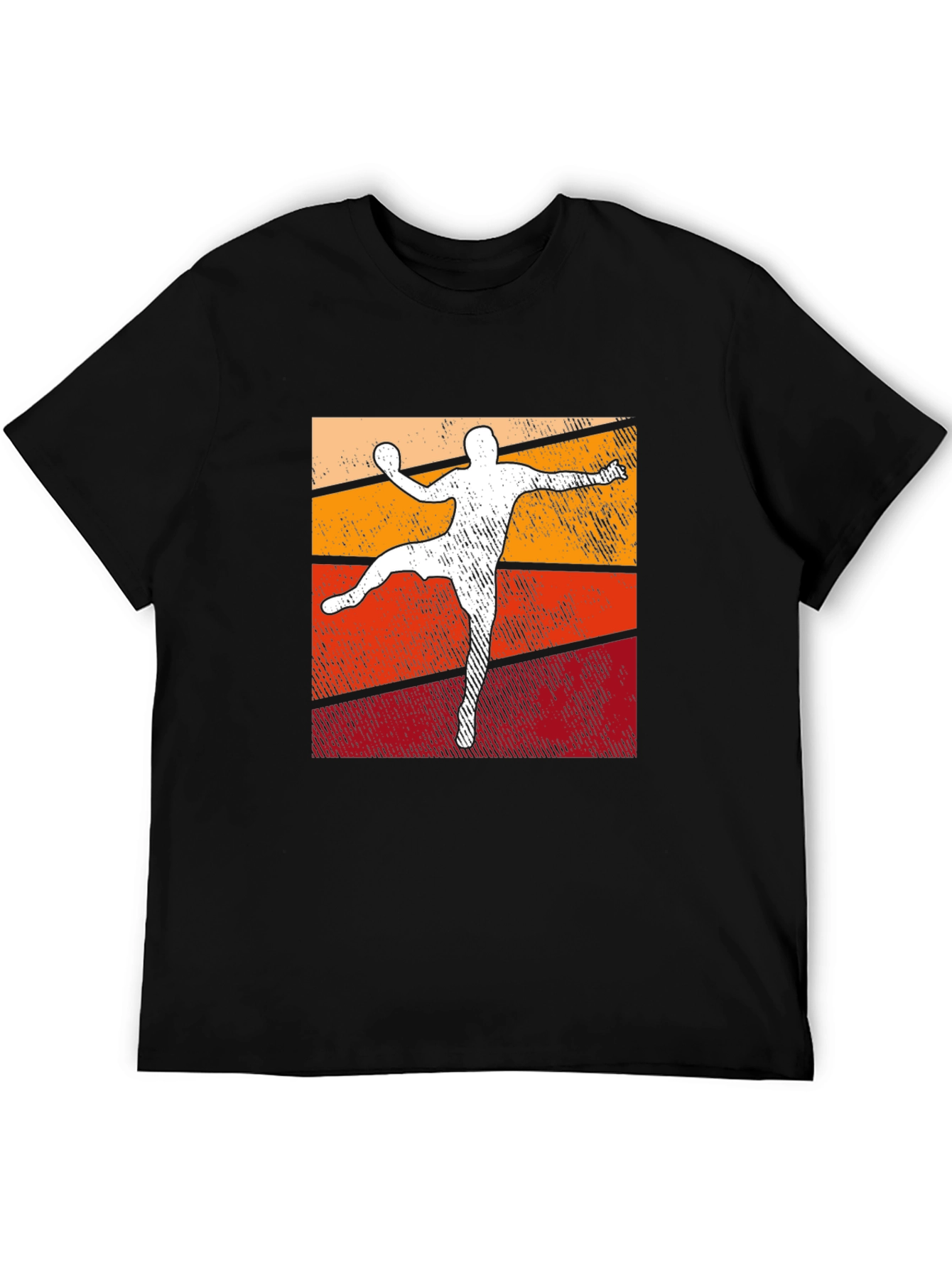 Retro Handball Player T-Shirt - Vintage Style