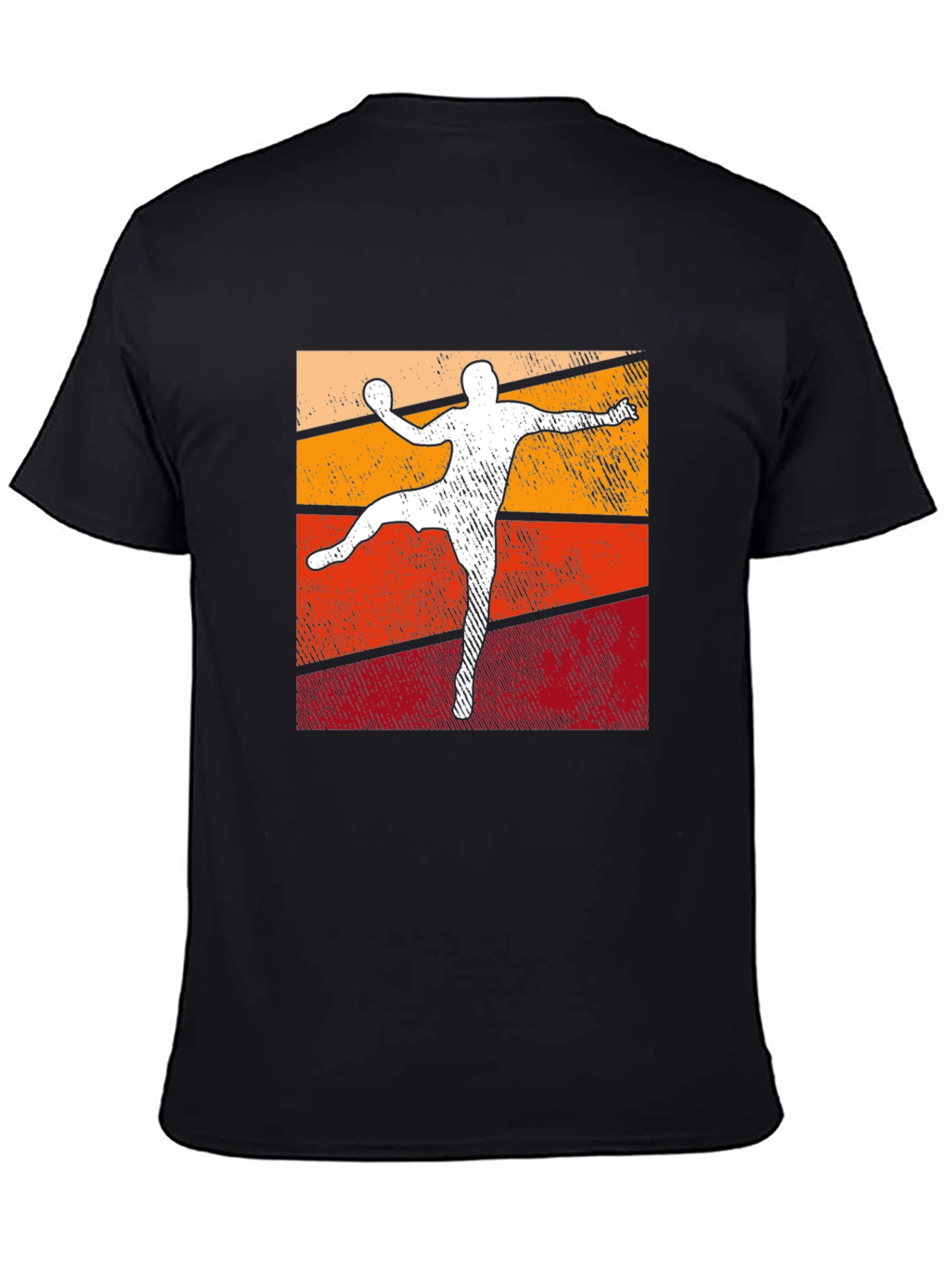 Retro Handball Player T-Shirt - Vintage Style
