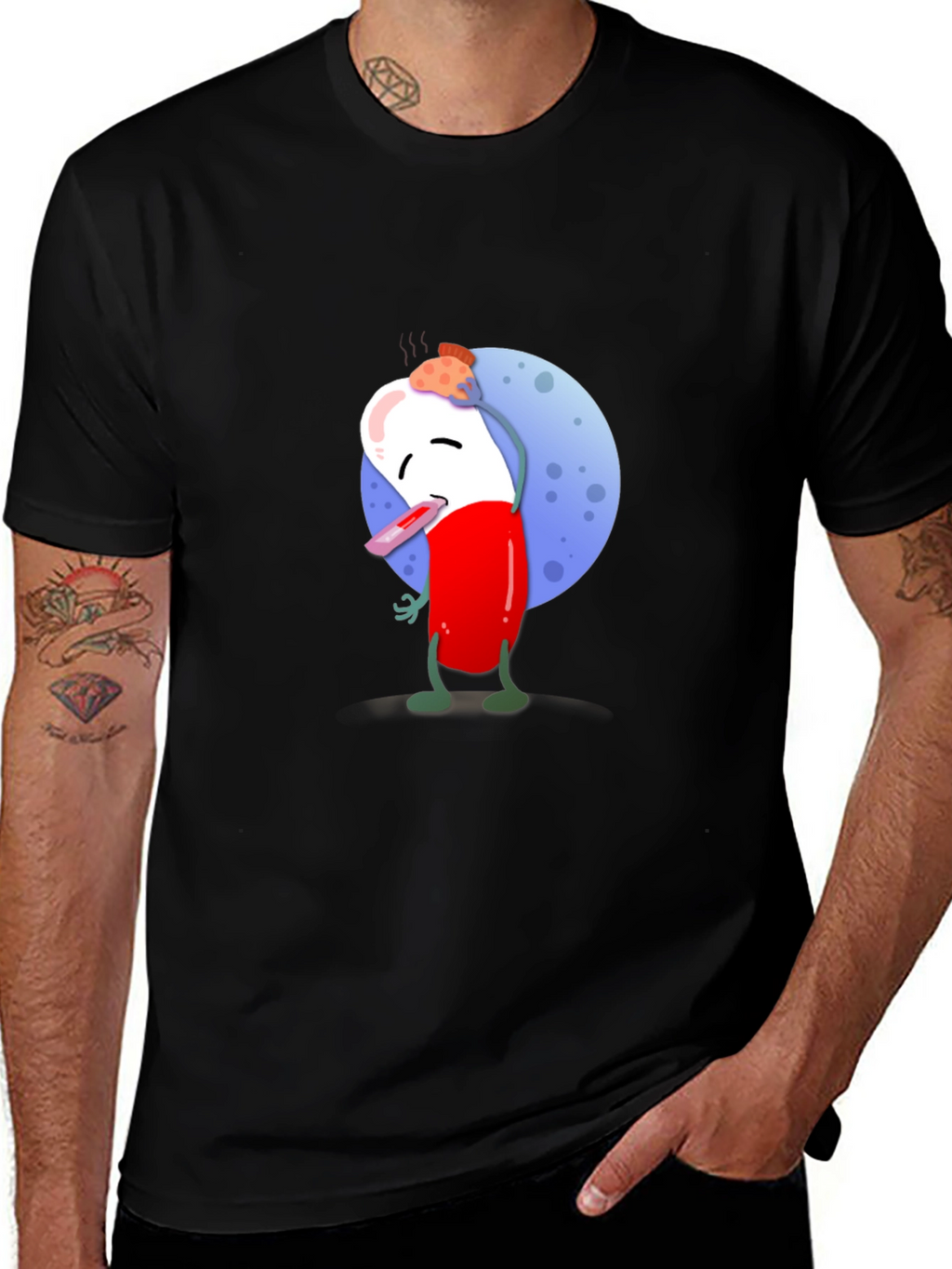 Funny Cartoon Tooth T-Shirt