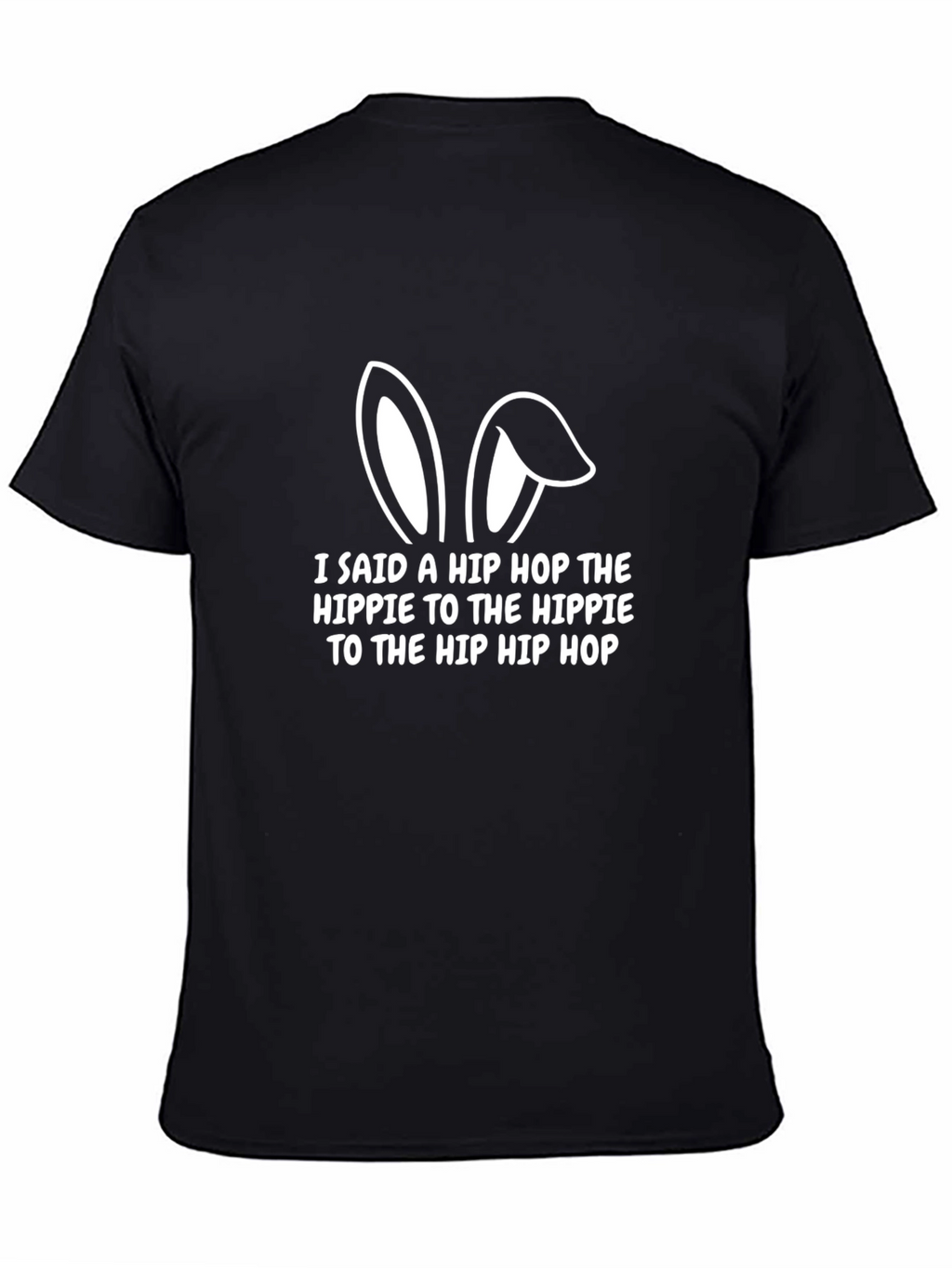 Hip Hop Easter Bunny Graphic Tee - Black